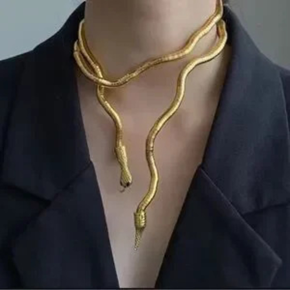Unique Serpenti Gold?Snack?Necklace-Bracelet-Multifunctional